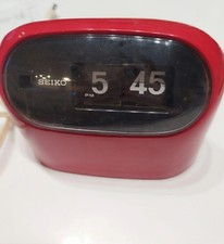 SEIKO SD502 Flip Clock Retro Red 60Hz Japan Collector
