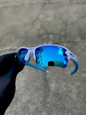 Oakley Flak 2.0 XL Prizm Ice Thug Sunglasses White Frame