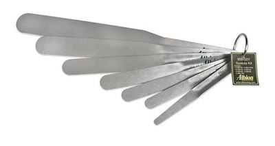Albion Engineering 958-G01 Streamline Caulk Spatula 7-Piece Set Stainless Steel