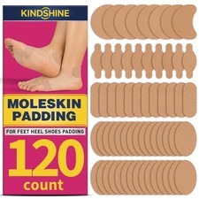 120P Moleskin Strips with Adhesive Blister Prevention Pads Mole Skin Tape Sti...