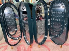 Foldable Necklace Earring Jewelry Display Stand Organizer Holder Studs Rack Case