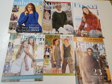 6x Handarbeitsmagazine / Strickhefte im Set (Sabrina, Filati, Brigitte)