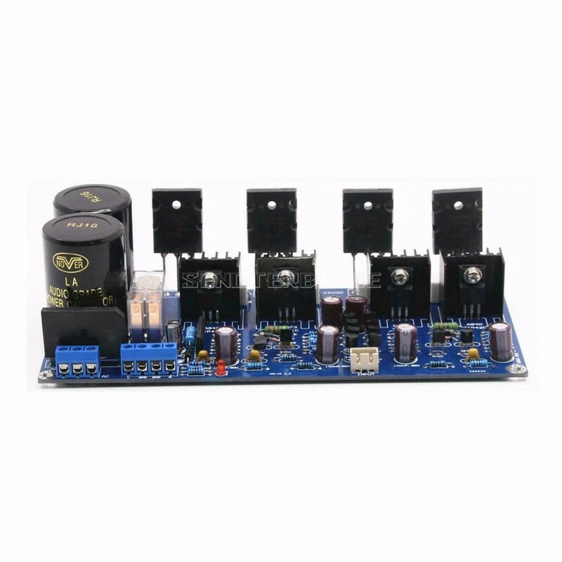 1pcs New Assembled HIFI Class AB Stereo Amplifier Board A1943+C5200 Power AMP - Image 3 of 4