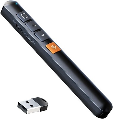 Presenter with Laser Pointer Remote Control, 100 m Range, Wireless 2.4 GHz