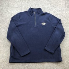 Nashville Predators Sweatshirt Mens Large Blue NHL Hockey Champion Zip Fleece