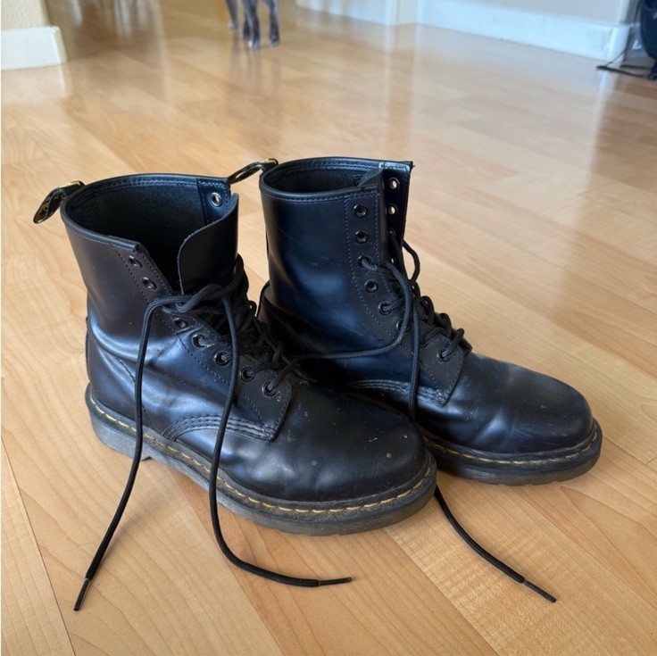 Dr. Martens 1460W Leather Women's Boots 9 US - Black