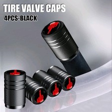 Black Car Tire Valve Cap Wheel Valve Cap Tyre Air Valve Stem Cap Dust Accessory
