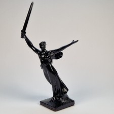 Estatuilla soviética de colección Patria llama a Mamayev Kurgan URSS Volgogrado Memorial