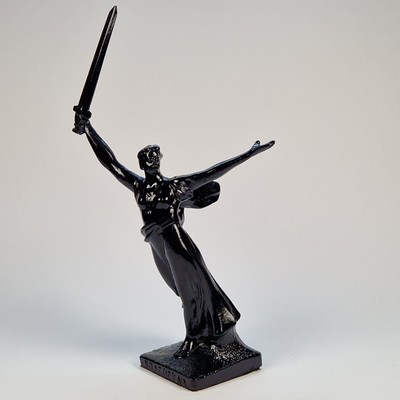 Vintage Soviet Figurine Motherland Calls Mamayev Kurgan USSR Volgograd Memorial