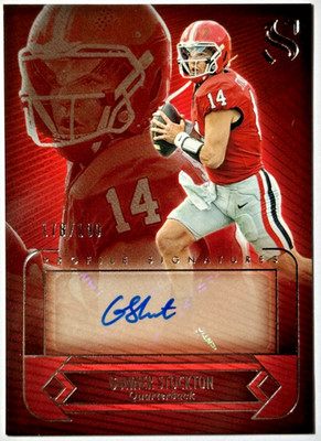Gunner Stockton Profile Signatures Auto /199 2025 Panini Silhouette - Georgia QB