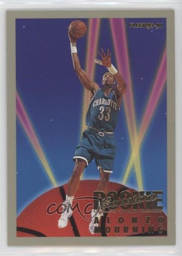 1993-94 Fleer Rookie Sensations Alonzo Mourning #17 HOF