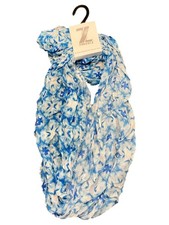 University Of Kentucky Infinity Scarf By Zoozatz  Blue & White Tie-Dye