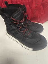 New Sorel Whitney II Short Waterproof Insulated Boot Black Kid US 1M Run Small