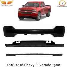 Front Bumper Paintable & Lower Valance Kit For 2016-2018 Chevy Silverado 1500