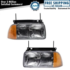 Headlight Assembly Set Fits 1995-1997 GMC Jimmy 1994-1997 Sonoma