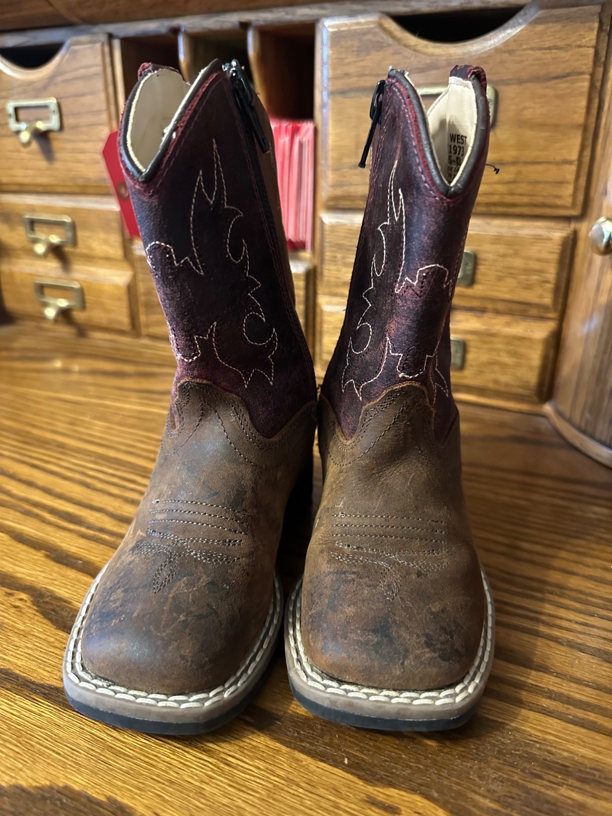 old west toddler cowboy boots size 5.5D