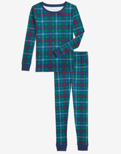 Holiday Lane Little  Big Kids Family Plaid Cotton Matching Family Pajamas S14