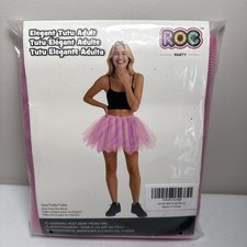 ROC Tutu Skirt Pink Elegant Adult Short Party Tulle Costume One Size Fits Most