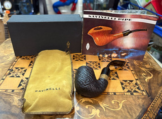 Lovely Rare Vintage Savinelli No 614 18ct Gold Collar Pipe Made In Italy A343