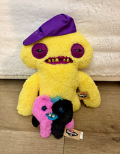 ZURU Fuggler Yellow Plush w/ Purple Hat  Mini Keychain Plush Set of 2 