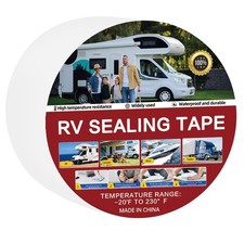RV White Waterproof Butyl Tape Tenacious Sealant Tape Sealing Roof Caravan Seam