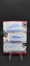 2025 Bowman’s Best Max Clark Kevin McGonigle Bryce Rainer Red Triple Auto 2/5!