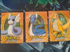 Pokémon Topps Blue Logo Vintage Card Collectible LP Dragonite Evolutions