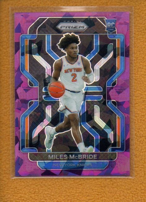 Miles McBride 2021-22 Panini Prizm Rookie Purple Ice Prizm RC #283 /149