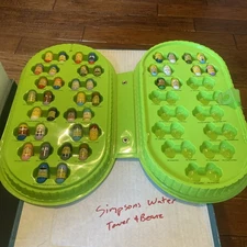 The Simpsons Mighty Beanz Complete Set 1-40 In Collectors Case. Not Played With!