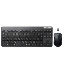 ELECOM Keyboard Wireless Receiver Included Membrane Thin Compact Keyboard with