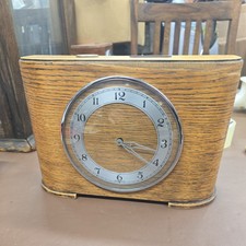 Time Savings Clock Made In England With Original 2 Shillings Coin