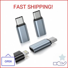 3 Pack Lightening Female to USB C Male Adapter Compatible for iPhone 17e/17/17 A