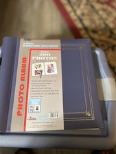 Pioneer Bi Directional Photo Album Blue Holds 200 Photos 4x6 NEW