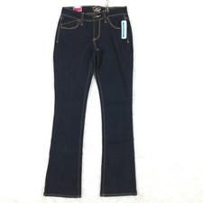 Old Navy Womens Jeans Boot Cut The Flirt Blue Denim Dark Rinse Mid Rise 0 New