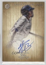 2014 Bowman Inception Prospect Auto Gold 75/99 Jorge Bonifacio #PA-JBO Auto 2f9
