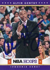 2012-13 NBA Hoops Alvin Gentry Signed Card #210 Autographed Phoenix Suns