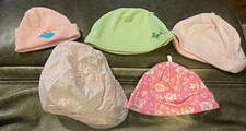 Carter's Baby Beanie Hat Lot of 5 Cotton Knit Multicolor 0-3M 6M