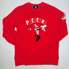 Monopoly Man Rich Uncle Pennybags Red Crewneck Sweatshirt Men's Medium 80