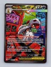 Mega Scrafty ex 285/217 Ascended Heroes Pokemon Holo NM