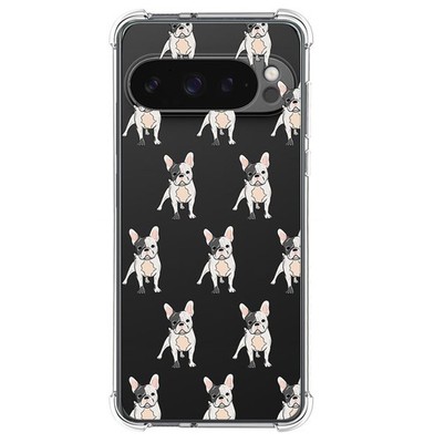 Silikonhülle Antischock Für Google Pixel 9 Pro XL 5G Design Hunde 12 Zeichnungen