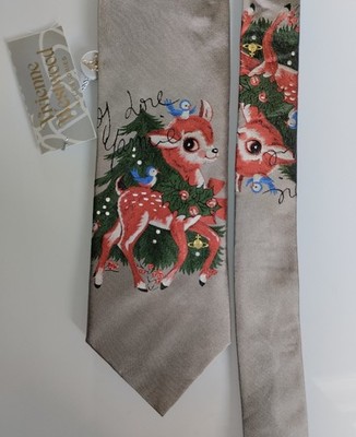 Vintage Seidenkrawatte aus der Vivienne Westwood Bambi Collection