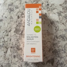 Andalou Naturals Turmeric + C Enlighten Serum, Skin Smoothing Serum with Vitamin
