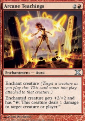 1x Arcane Teachings MTG - 10th Edition - Moderate Play
