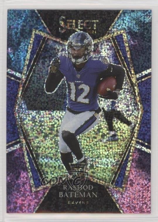 2021 Panini Select Premier Level Cosmic Prizm Rashod Bateman #155 10qe