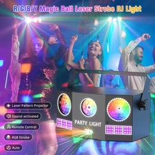 Pattern Projector Stage Laser Light LED RGB Party Home DJ Show Ball Light US