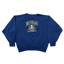 Vintage 90s University of Michigan Wolverines Crewneck Sweatshirt XL