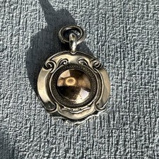 Vintage Sterling Silver and Gold Fob Elkington & Co 6.6g