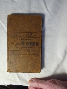 C1917-18 Account Book ADVERTISING The Hudepohl Brewing CO. CINCINNATI OHIO