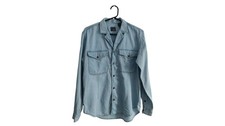 Liz Wear Denim Style Small Size Light Blue Shirt For Women
