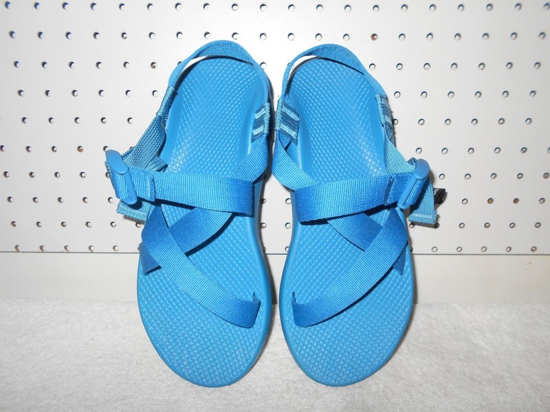 CHACO Z/1 CERULEAN BLUE MENS USA 9 WEBBING STRAPS SANDALS                     Z8